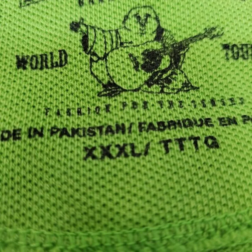 True Religion Men Polo Shirt 3XL Green‎ Logo California Style Sportswear